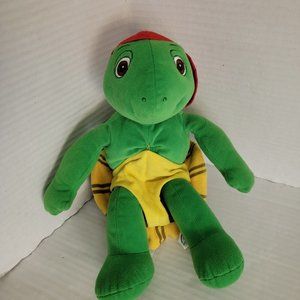 Franklin Soft Cuddly Interactive Talking Turtle Nelvana Kid Power Plush Doll 14"